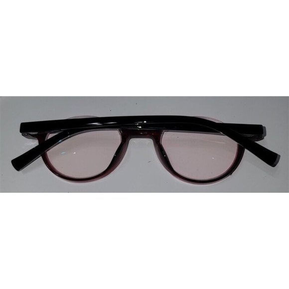 Optique Sheer Modern Ben Franklin Half Frame Reading Glass Round Blue 106663 - Picture 2 of 3